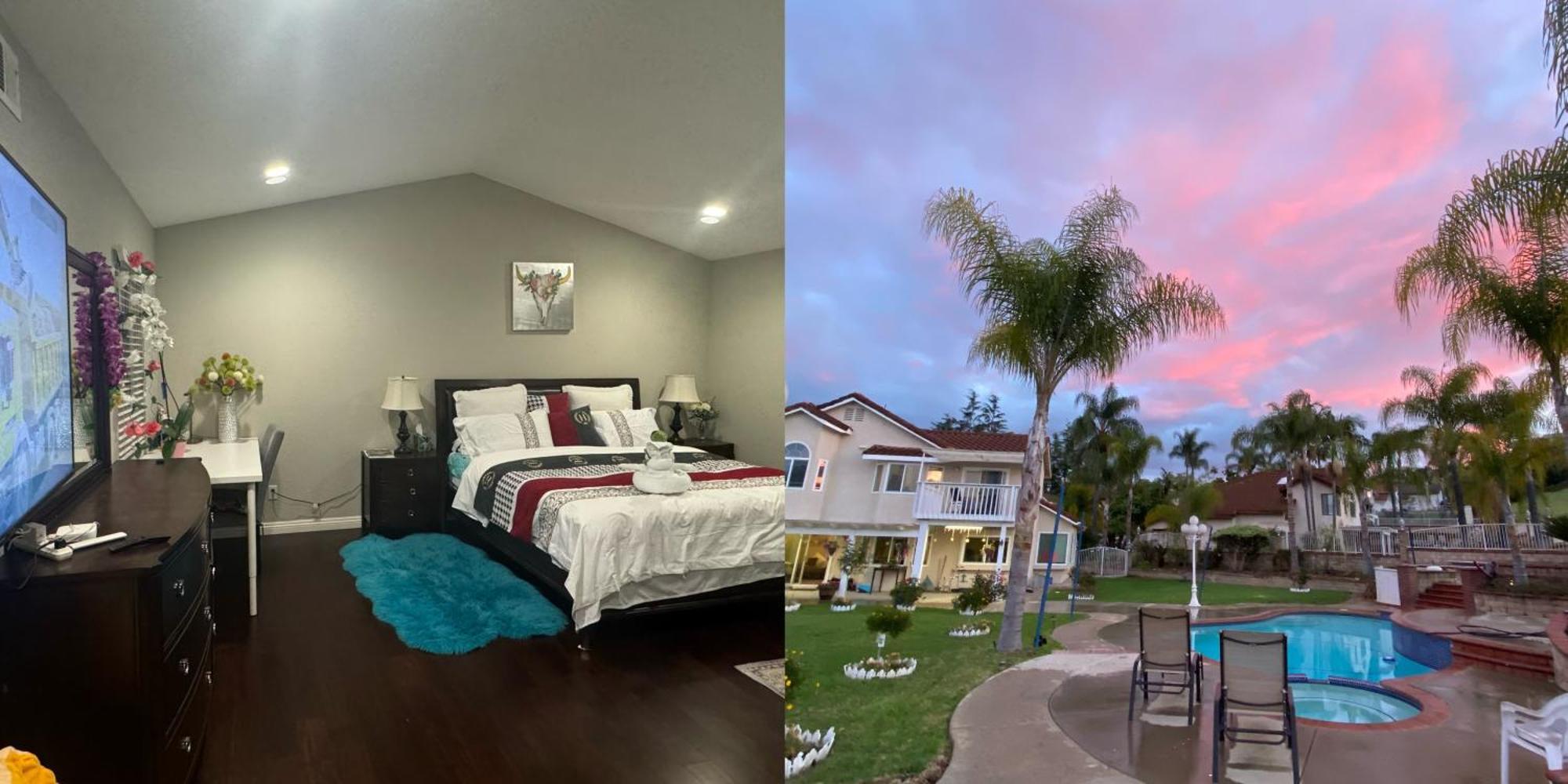 King Bed Big Room Chino Hills Exterior foto